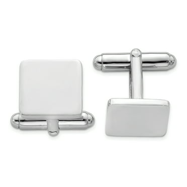 Brilliant Bijou Solid .925 Sterling Silver Propeller Cuff Links Brilliant Bijou Solid .925 Sterling Silver Propeller Cuff Links